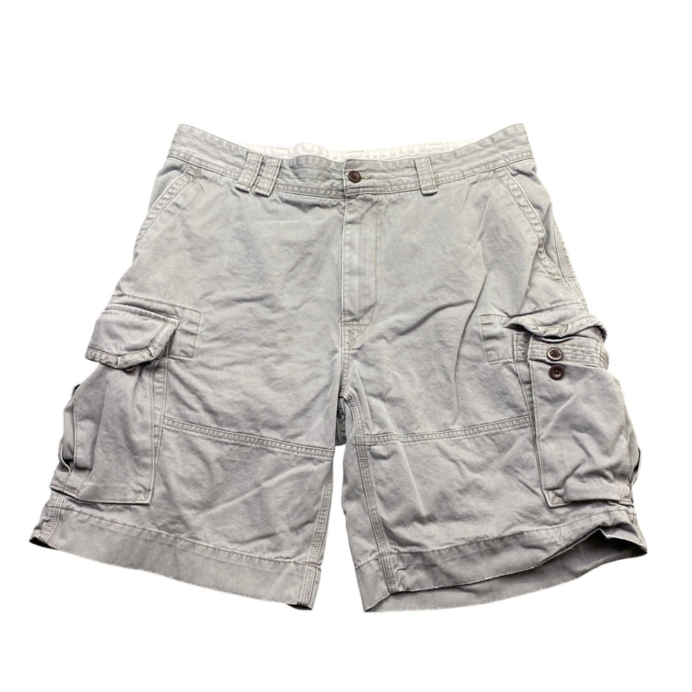 Polo Ralph Lauren Classic Polo Chino Cargo Shorts Mens 38 Gray Beach Tropical
